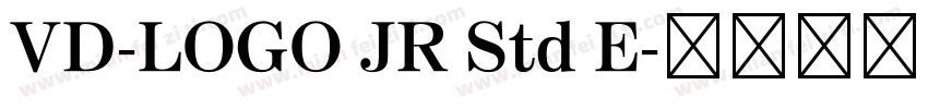 VD-LOGO JR Std E字体转换